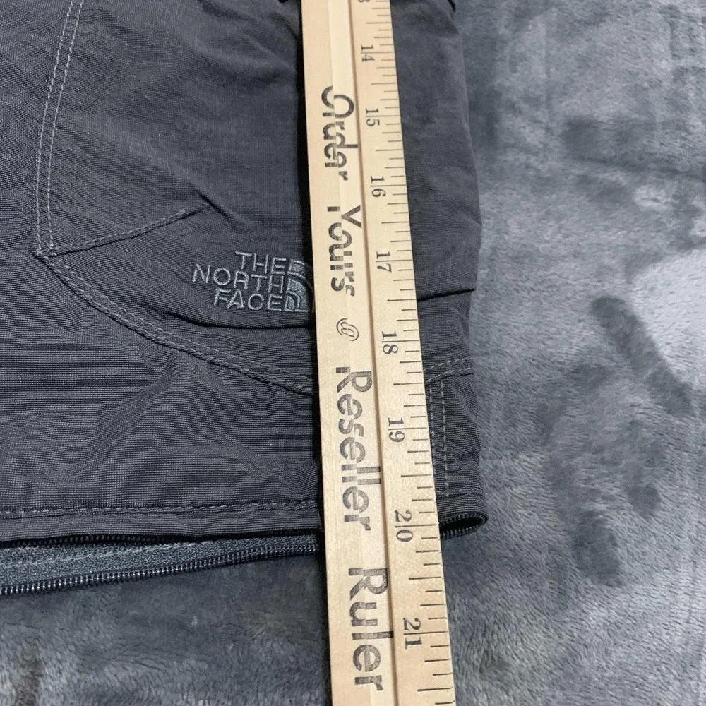 North Face Cargo Shorts Mens 40 Gray Nylon Cotton Outdoor‎ Hiking Zip Off Flaw